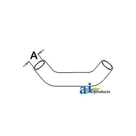 A & I Products Radiator Hose, Upper 10" x2" x3" A-158664A